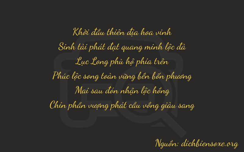 Thơ dịch biển số xe 03629