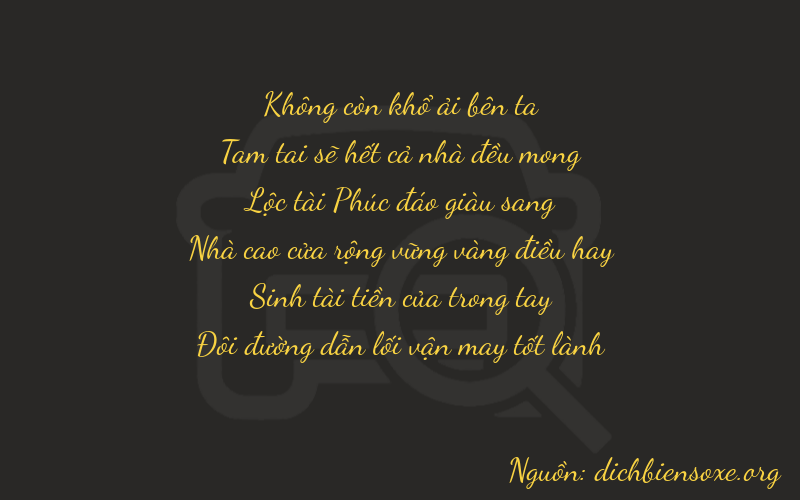 Thơ dịch biển số xe 03632