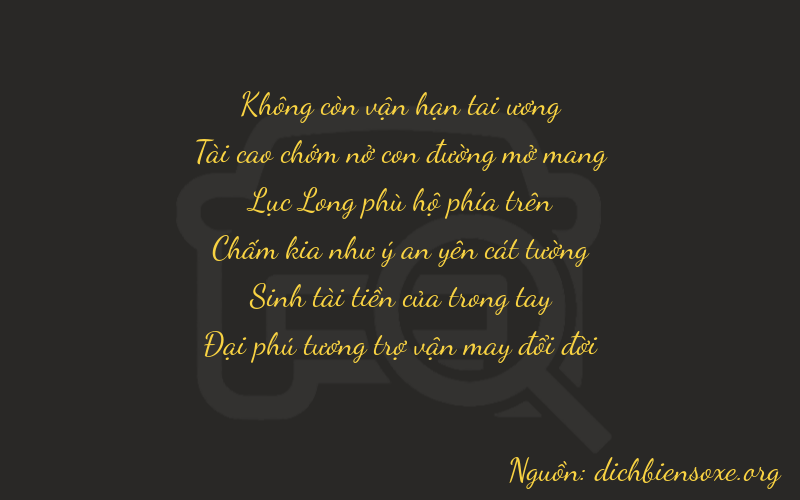 Thơ dịch biển số xe 03636