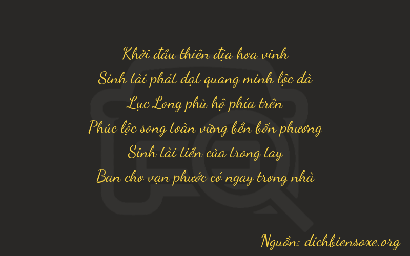 Thơ dịch biển số xe 03638
