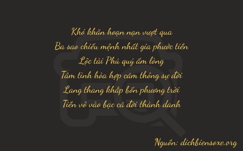 Thơ dịch biển số xe 03640