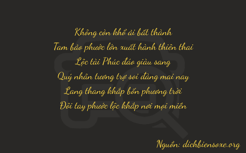 Thơ dịch biển số xe 03642