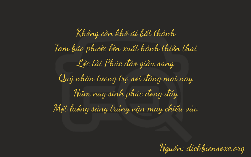 Thơ dịch biển số xe 03651