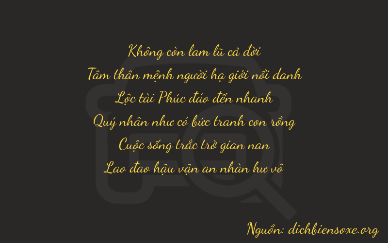 Thơ dịch biển số xe 03653