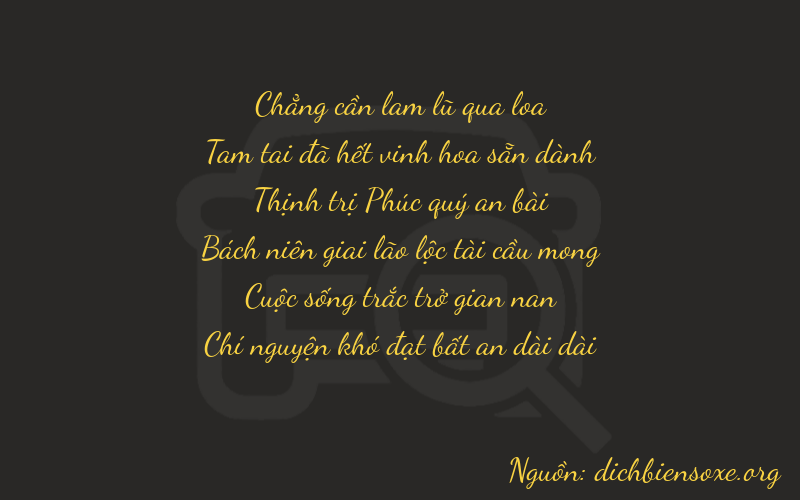 Thơ dịch biển số xe 03657