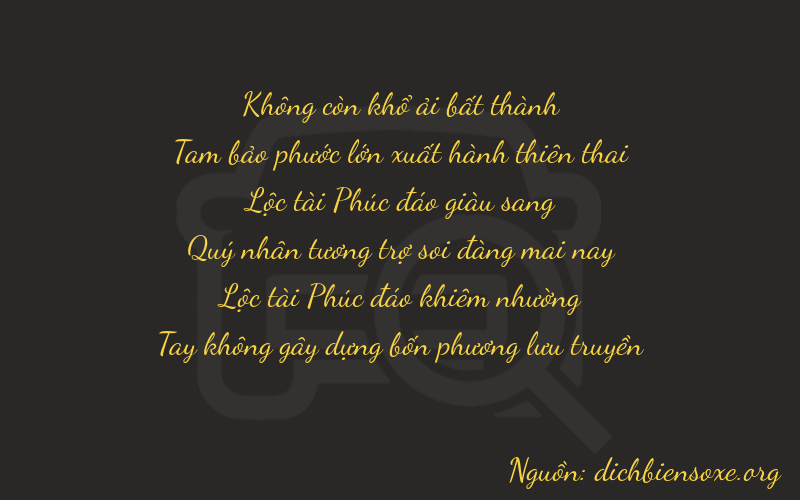 Thơ dịch biển số xe 03660