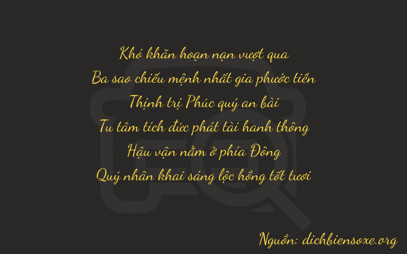 Thơ dịch biển số xe 03676