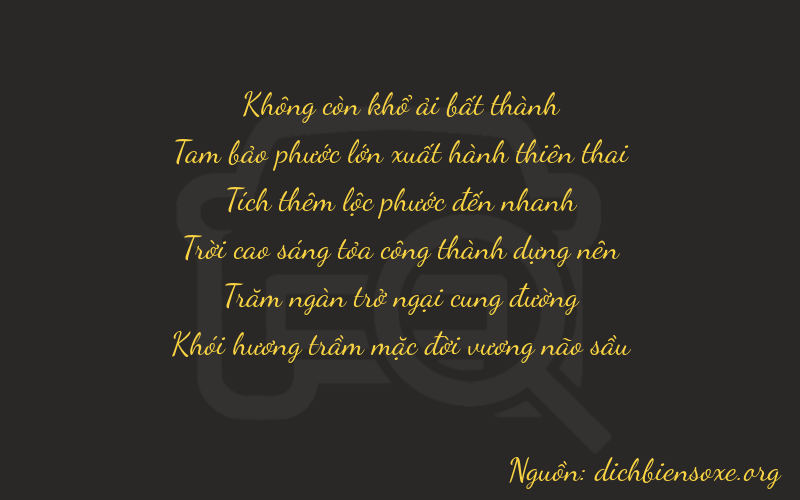 Thơ dịch biển số xe 03678