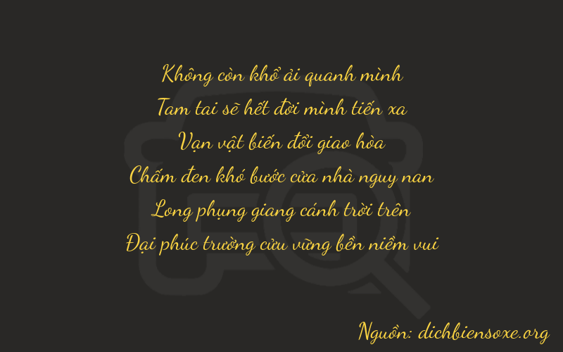 Thơ dịch biển số xe 03679