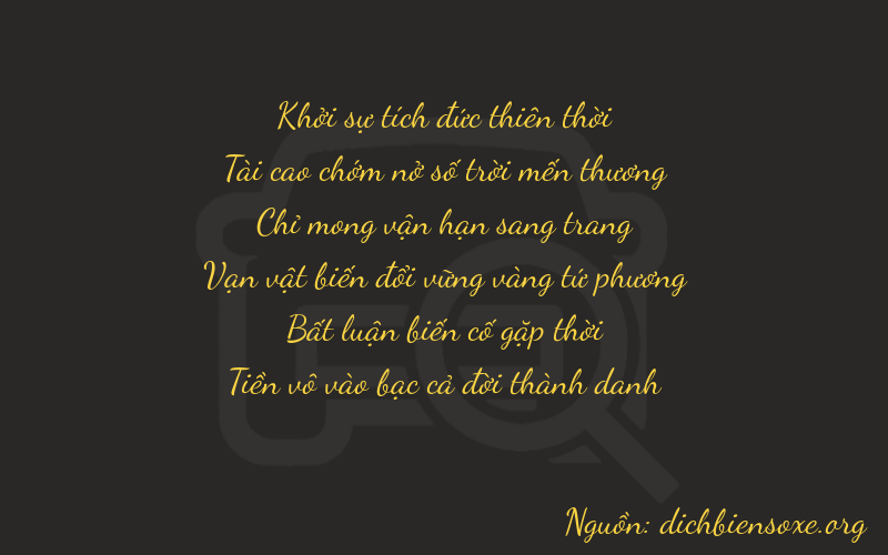 Thơ dịch biển số xe 03700