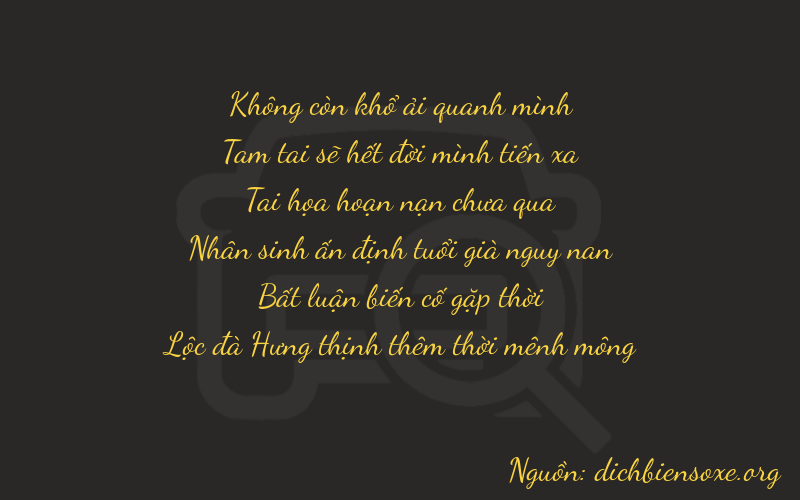 Thơ dịch biển số xe 03706