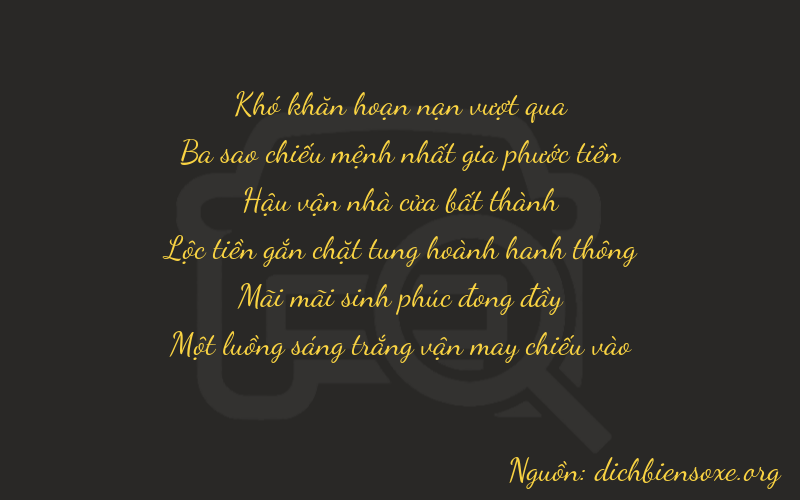 Thơ dịch biển số xe 03721