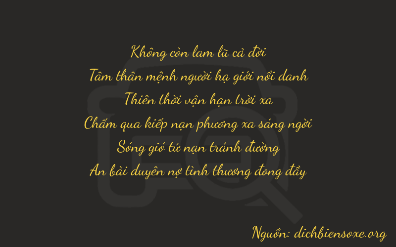 Thơ dịch biển số xe 03734