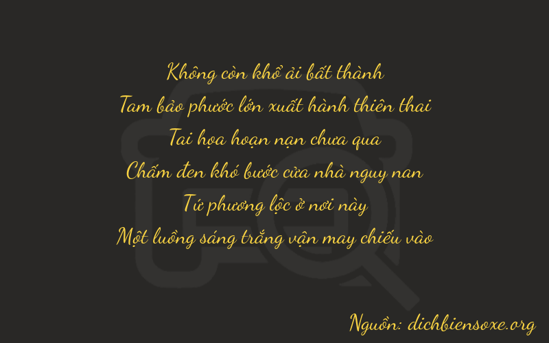 Thơ dịch biển số xe 03741