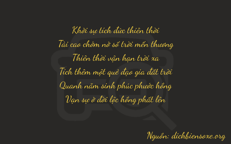 Thơ dịch biển số xe 03754