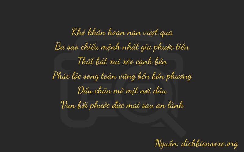 Thơ dịch biển số xe 03757