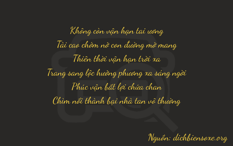 Thơ dịch biển số xe 03762