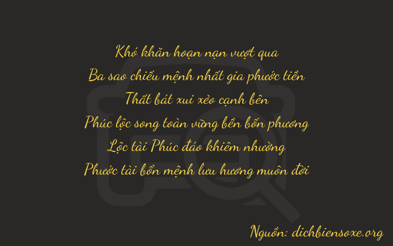 Thơ dịch biển số xe 03766