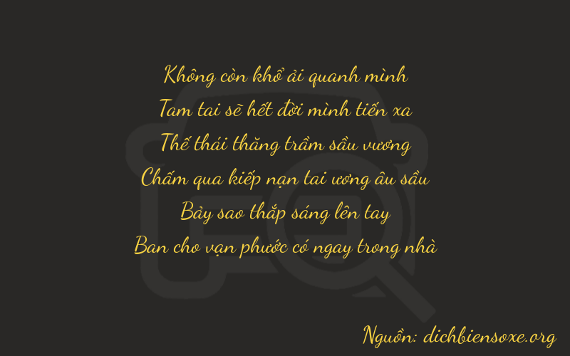 Thơ dịch biển số xe 03778