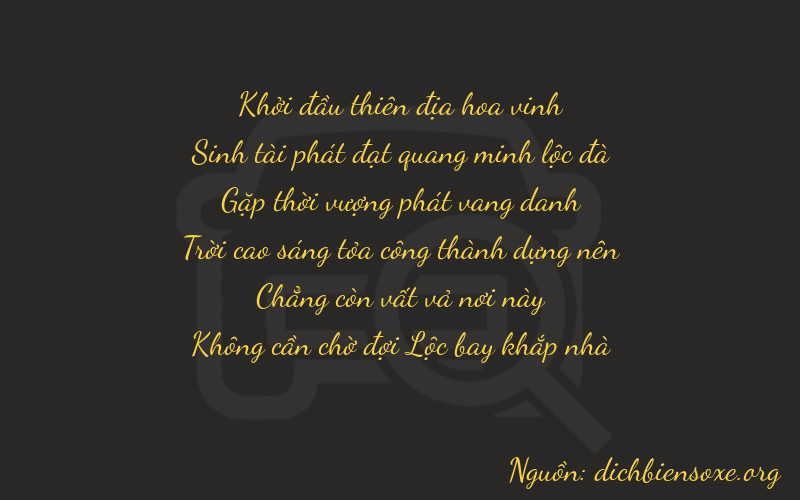 Thơ dịch biển số xe 03800