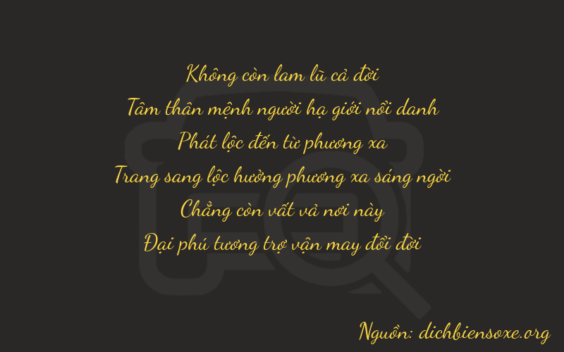 Thơ dịch biển số xe 03806