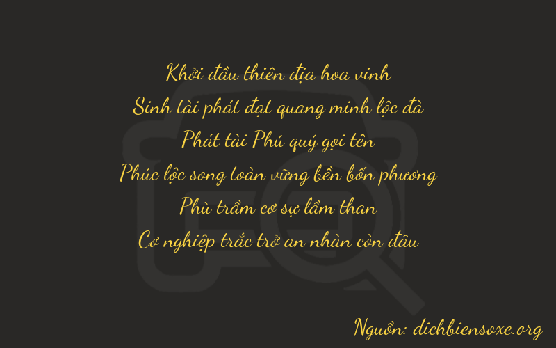 Thơ dịch biển số xe 03809