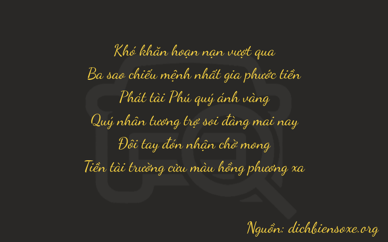 Thơ dịch biển số xe 03829