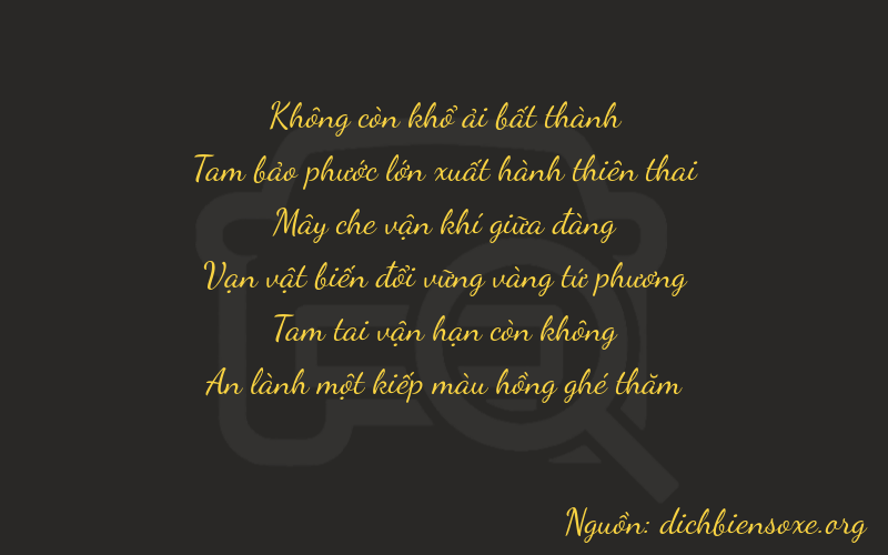 Thơ dịch biển số xe 03831