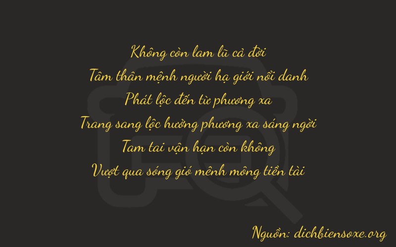 Thơ dịch biển số xe 03833