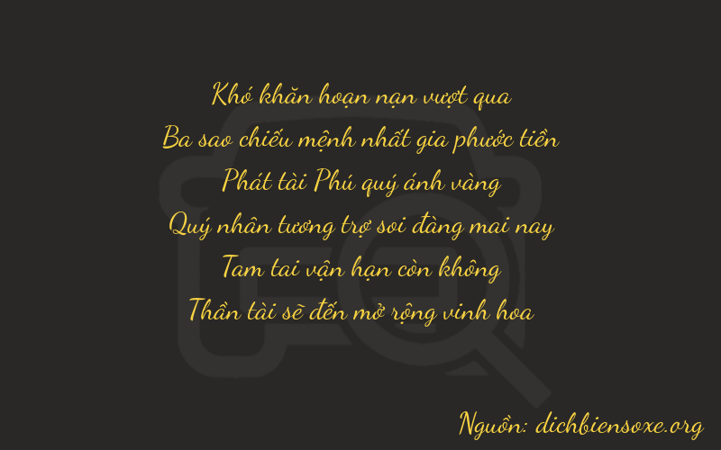 Thơ dịch biển số xe 03838