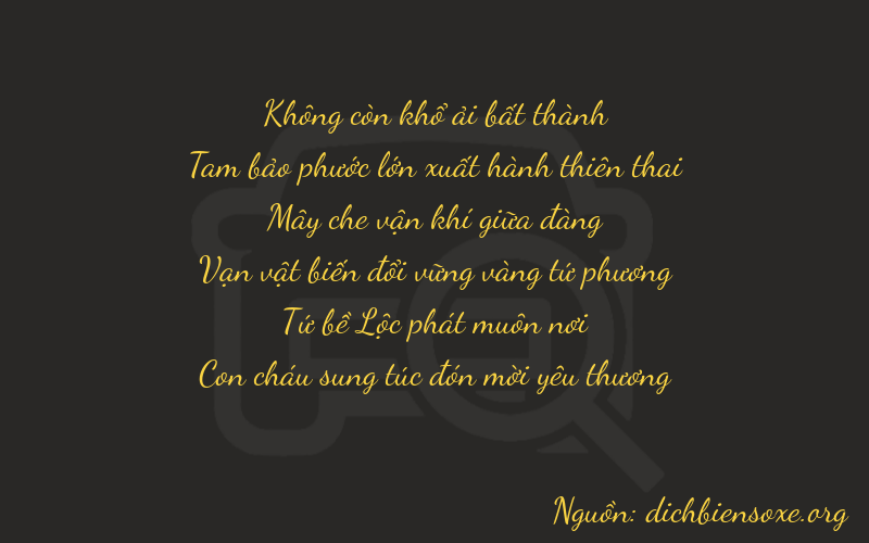 Thơ dịch biển số xe 03840