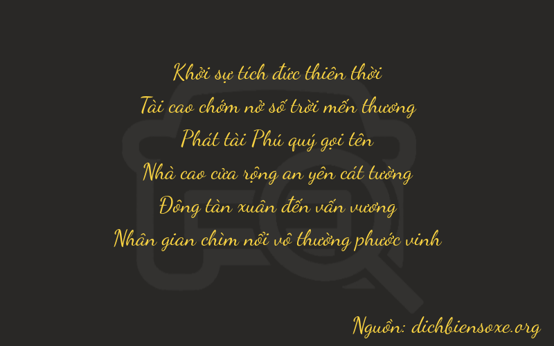 Thơ dịch biển số xe 03844