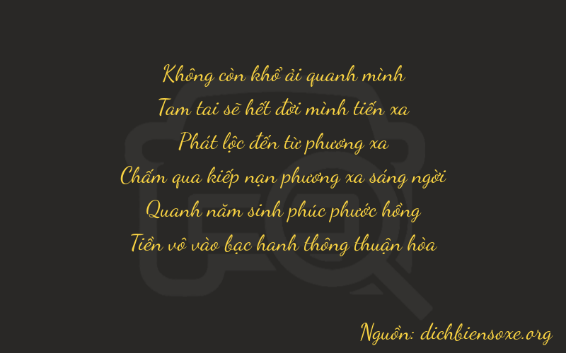 Thơ dịch biển số xe 03850