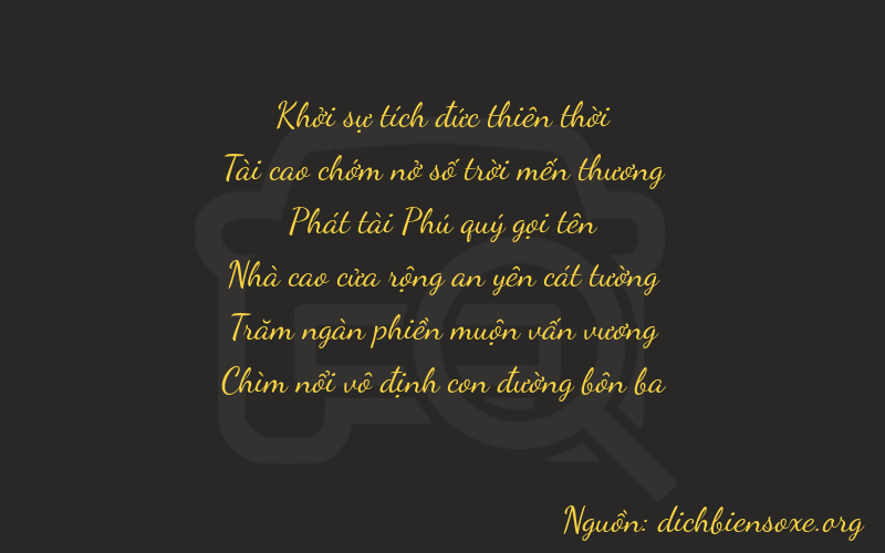 Thơ dịch biển số xe 03853