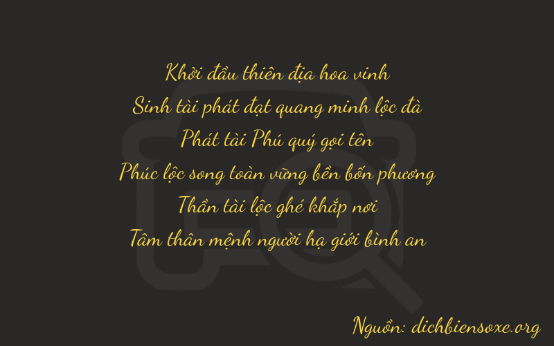 Thơ dịch biển số xe 03863
