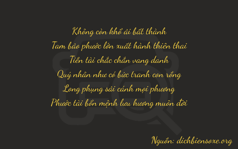 Thơ dịch biển số xe 03876