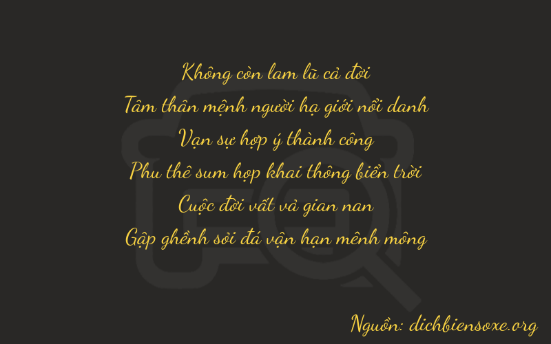 Thơ dịch biển số xe 03878