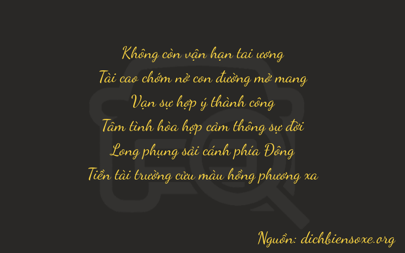 Thơ dịch biển số xe 03879