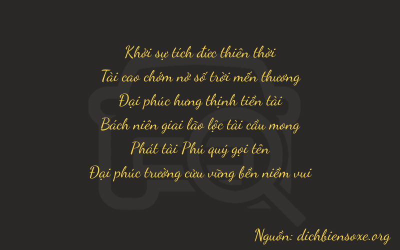 Thơ dịch biển số xe 03889