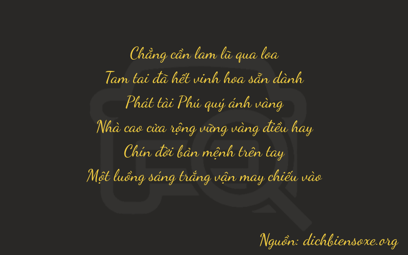 Thơ dịch biển số xe 03891