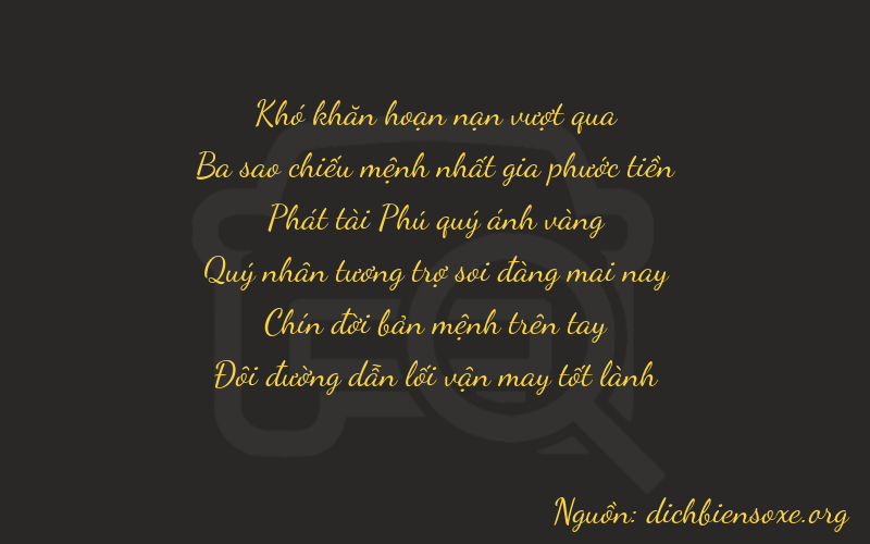 Thơ dịch biển số xe 03892