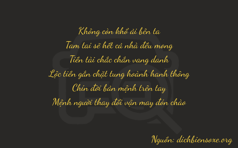 Thơ dịch biển số xe 03893