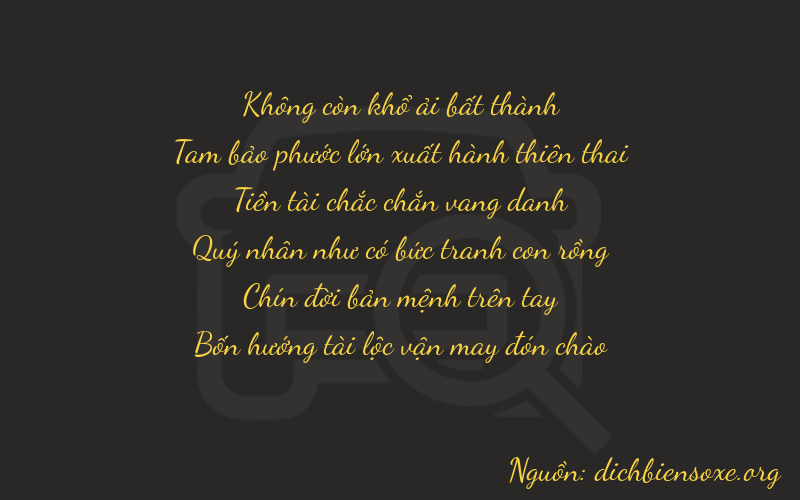Thơ dịch biển số xe 03894