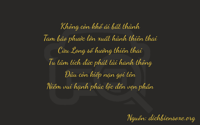 Thơ dịch biển số xe 03903