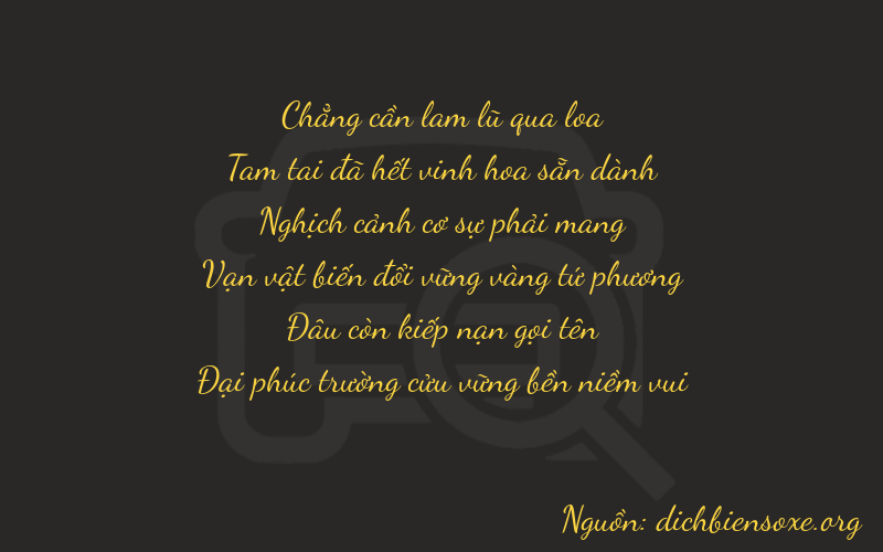 Thơ dịch biển số xe 03909