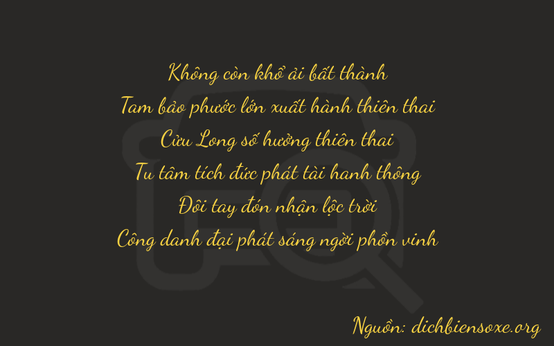 Thơ dịch biển số xe 03921