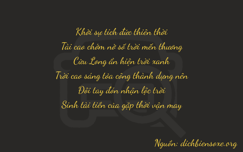 Thơ dịch biển số xe 03925