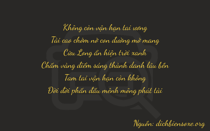 Thơ dịch biển số xe 03933