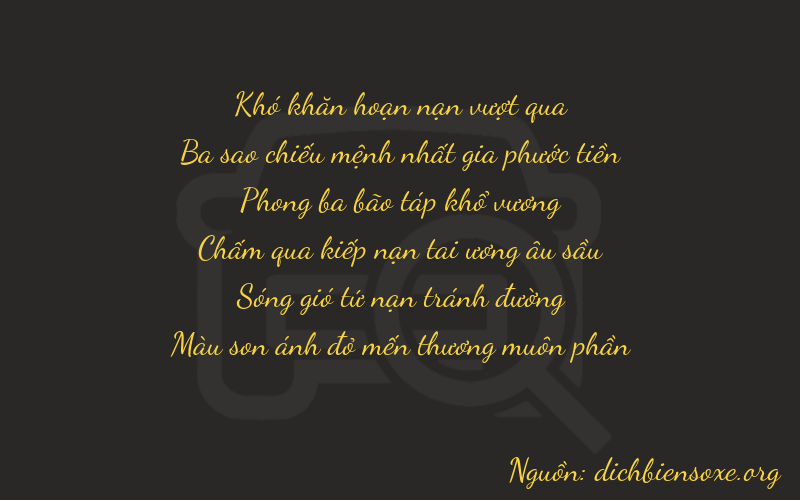 Thơ dịch biển số xe 03937