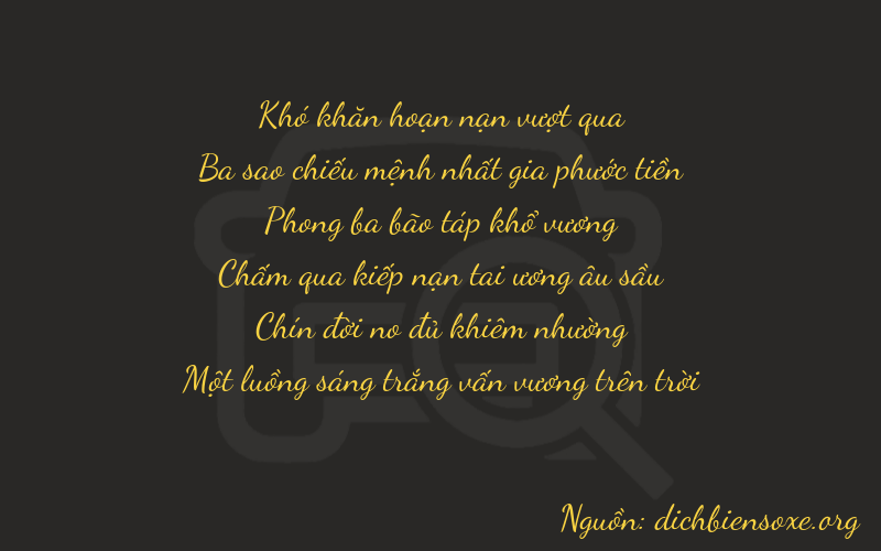 Thơ dịch biển số xe 03991
